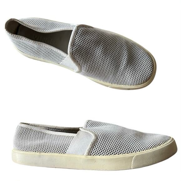 VINCE slip on loafers shoes perforated comfy flats preppy  women’s size 7.5 - Picture 1 of 5